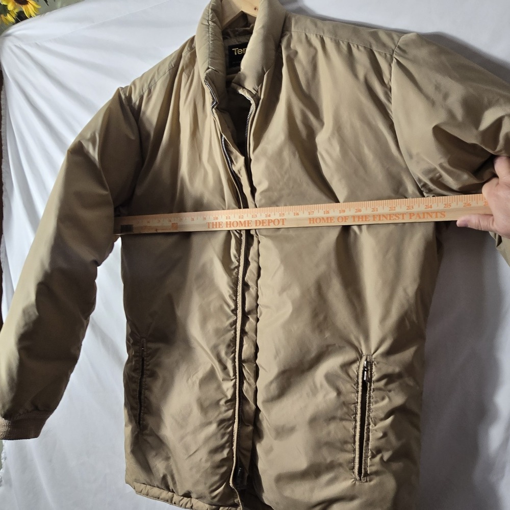 Vintage Womens Tempco Down Jacket Beige size M/L Winter Insulated - Picture 12 of 12